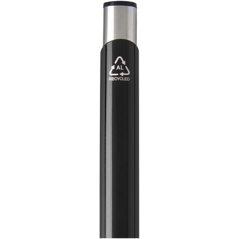 Penna a sfera in alluminio riciclato Moneta (inchiostro blu) personalizzato con logo - Pubblienne