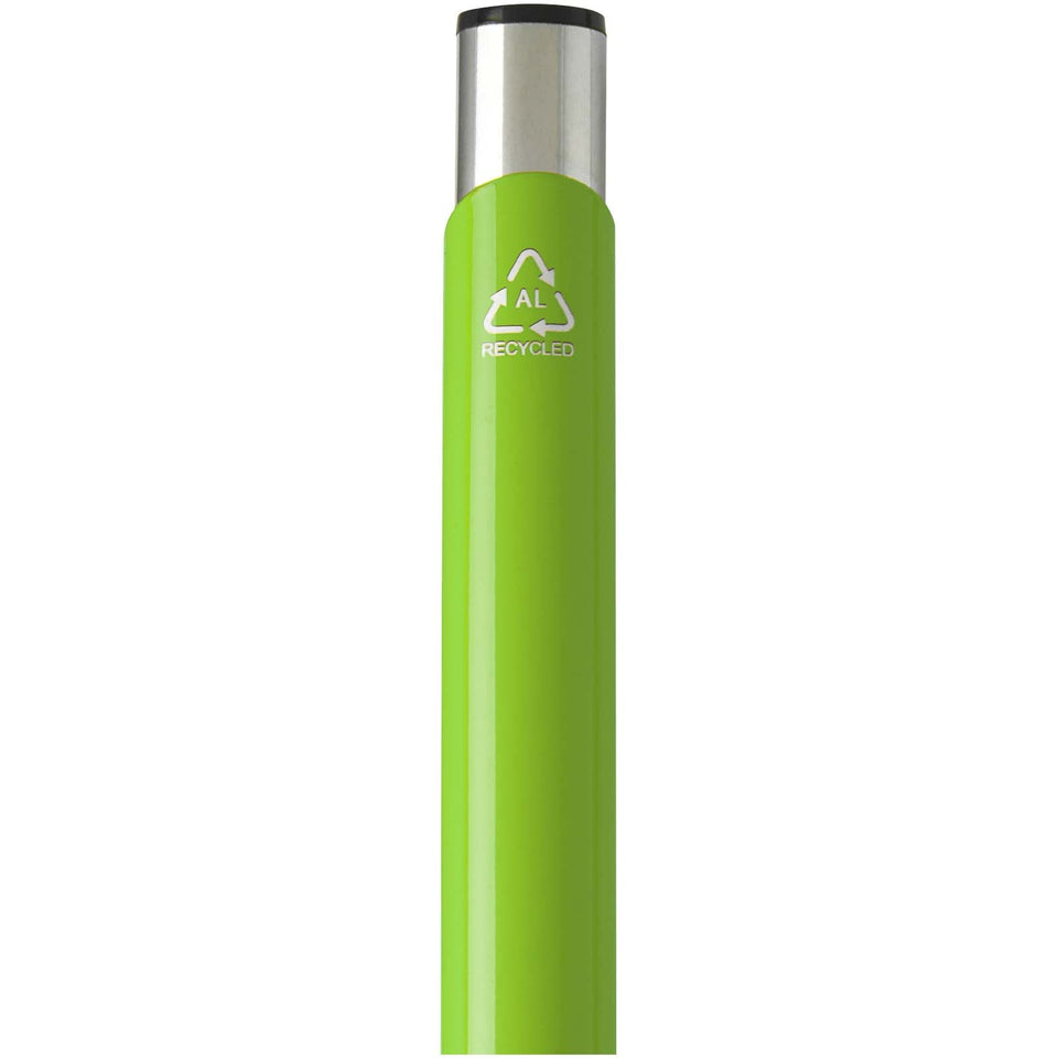 Penna a sfera in alluminio riciclato Moneta (inchiostro blu) personalizzato con logo - Pubblienne