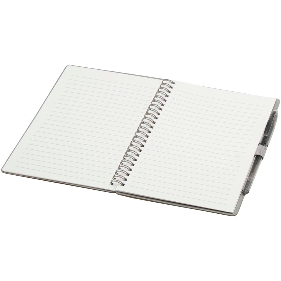 Set blocco note A5 con copertina rigida e penna Slate personalizzato con logo - Pubblienne