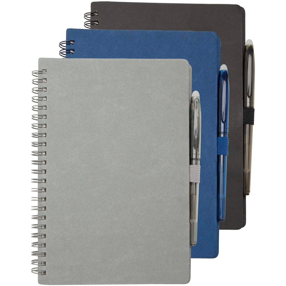Set blocco note A5 con copertina rigida e penna Slate personalizzato con logo - Pubblienne
