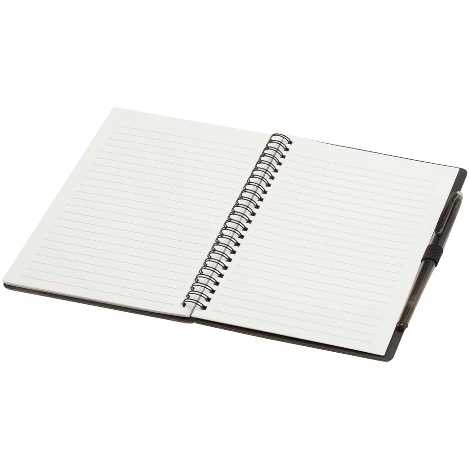 Set blocco note A5 con copertina rigida e penna Slate personalizzato con logo - Pubblienne
