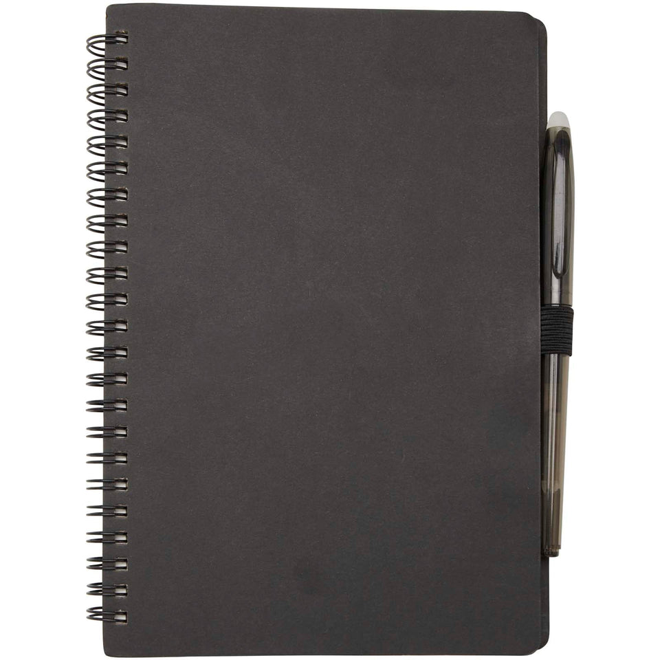 Set blocco note A5 con copertina rigida e penna Slate personalizzato con logo - Pubblienne