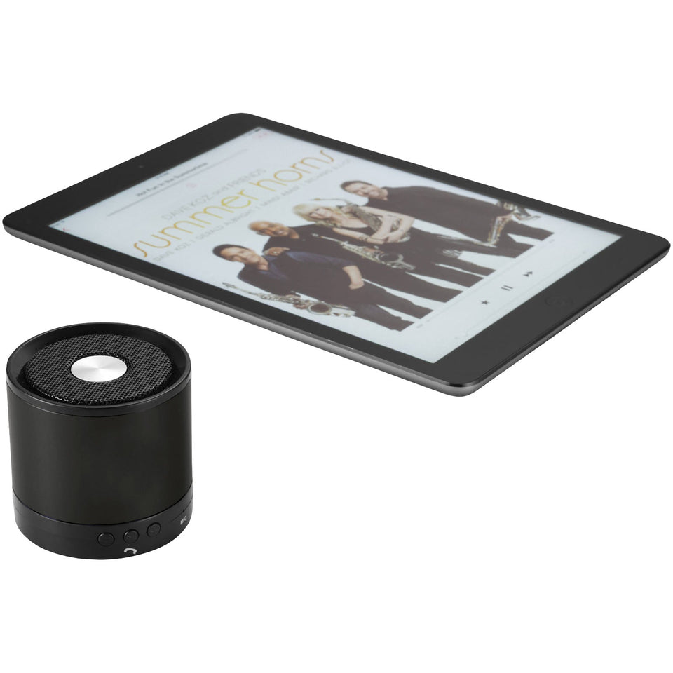 Speaker Bluetooth® in alluminio Greedo personalizzato con logo - Pubblienne