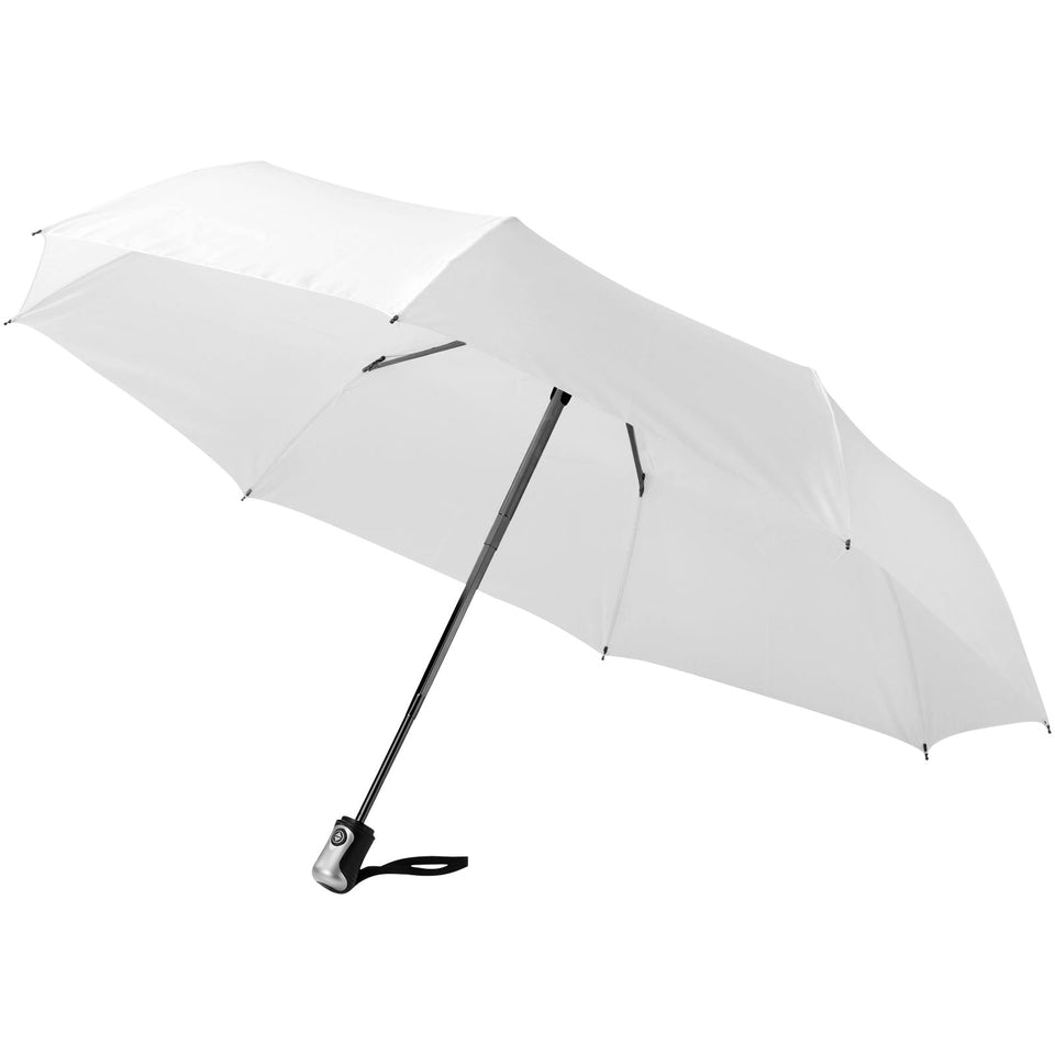 Ombrello pieghevole Alex da 21,5" con chiusura/apertura automatica personalizzato con logo - Pubblienne