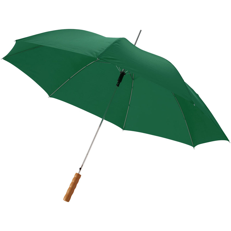 Ombrello Lisa da 23'' con apertura automatica e manico in legno personalizzato con logo - Pubblienne