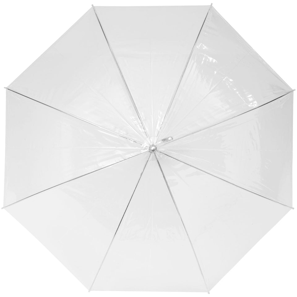 Ombrello trasparente Kate da 23" con apertura automatica personalizzato con logo - Pubblienne