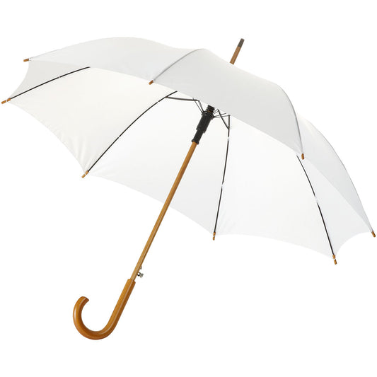 Ombrello Kyle da 23'' con apertura automatica, manico e asta in legno personalizzato con logo - Pubblienne