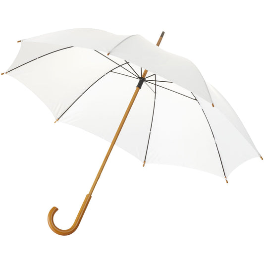 Ombrello Jova da 23" con manico e asta in legno personalizzato con logo - Pubblienne