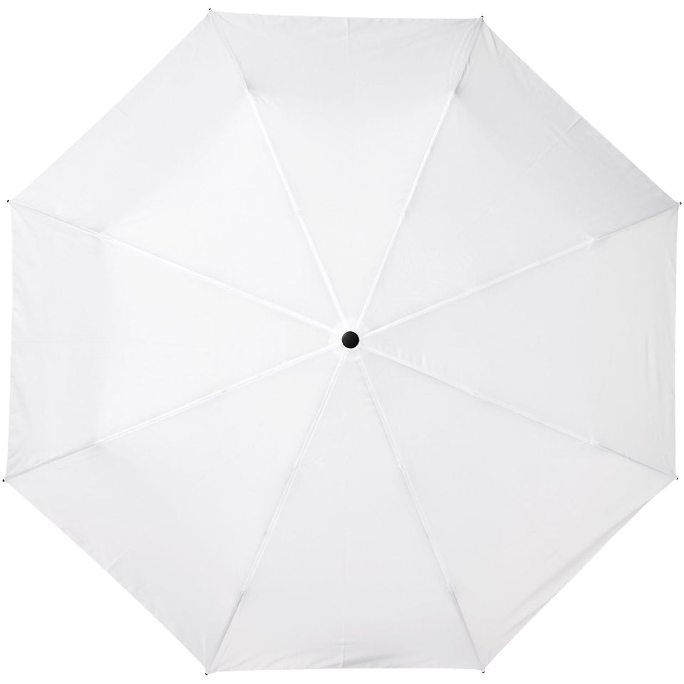 Ombrello pieghevole Bo da 21" ad apertura/chiusura automatica in PET riciclato personalizzato con logo - Pubblienne