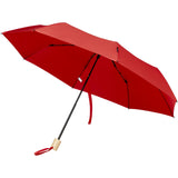 Ombrello pieghevole in PET riciclato antivento da 21" Birgit personalizzato con logo - Pubblienne