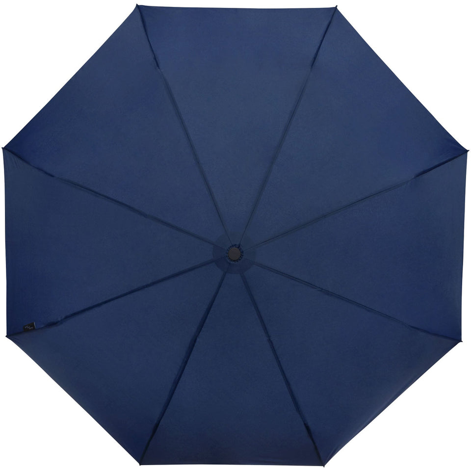 Ombrello pieghevole in PET riciclato antivento da 21" Birgit personalizzato con logo - Pubblienne