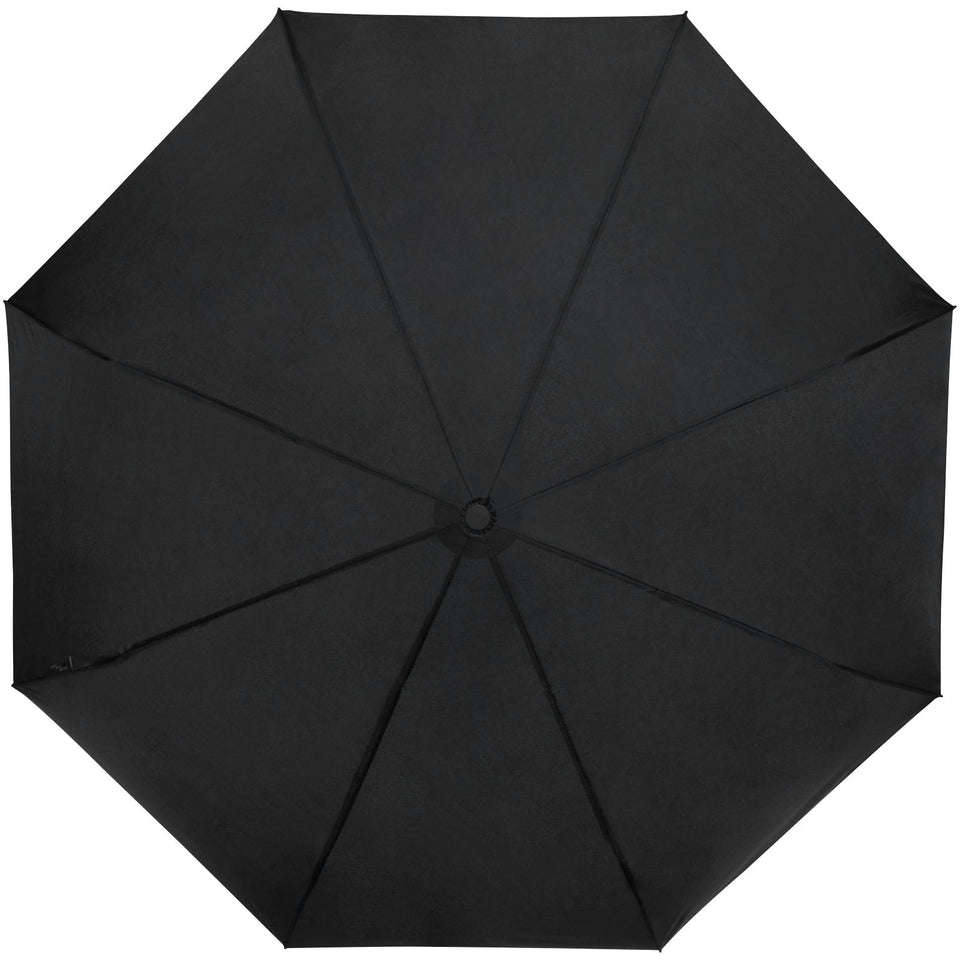 Ombrello pieghevole in PET riciclato antivento da 21" Birgit personalizzato con logo - Pubblienne