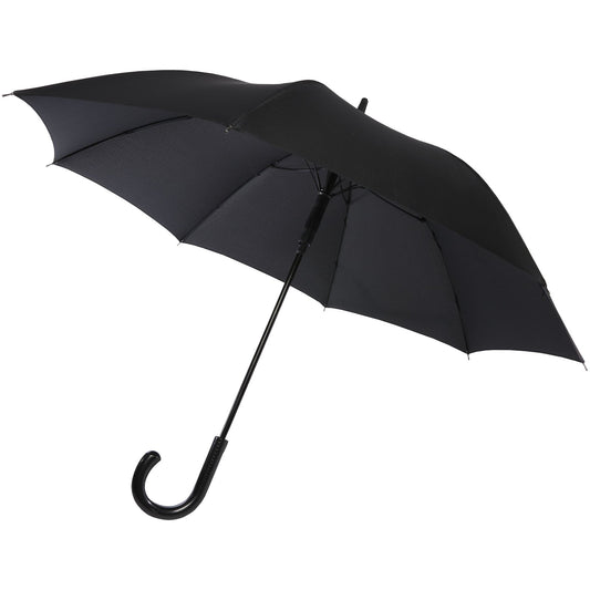 Ombrello da 23" con apertura automatica, finitura carbon look e impugnatura arcuata Fontana personalizzato con logo - Pubblienne