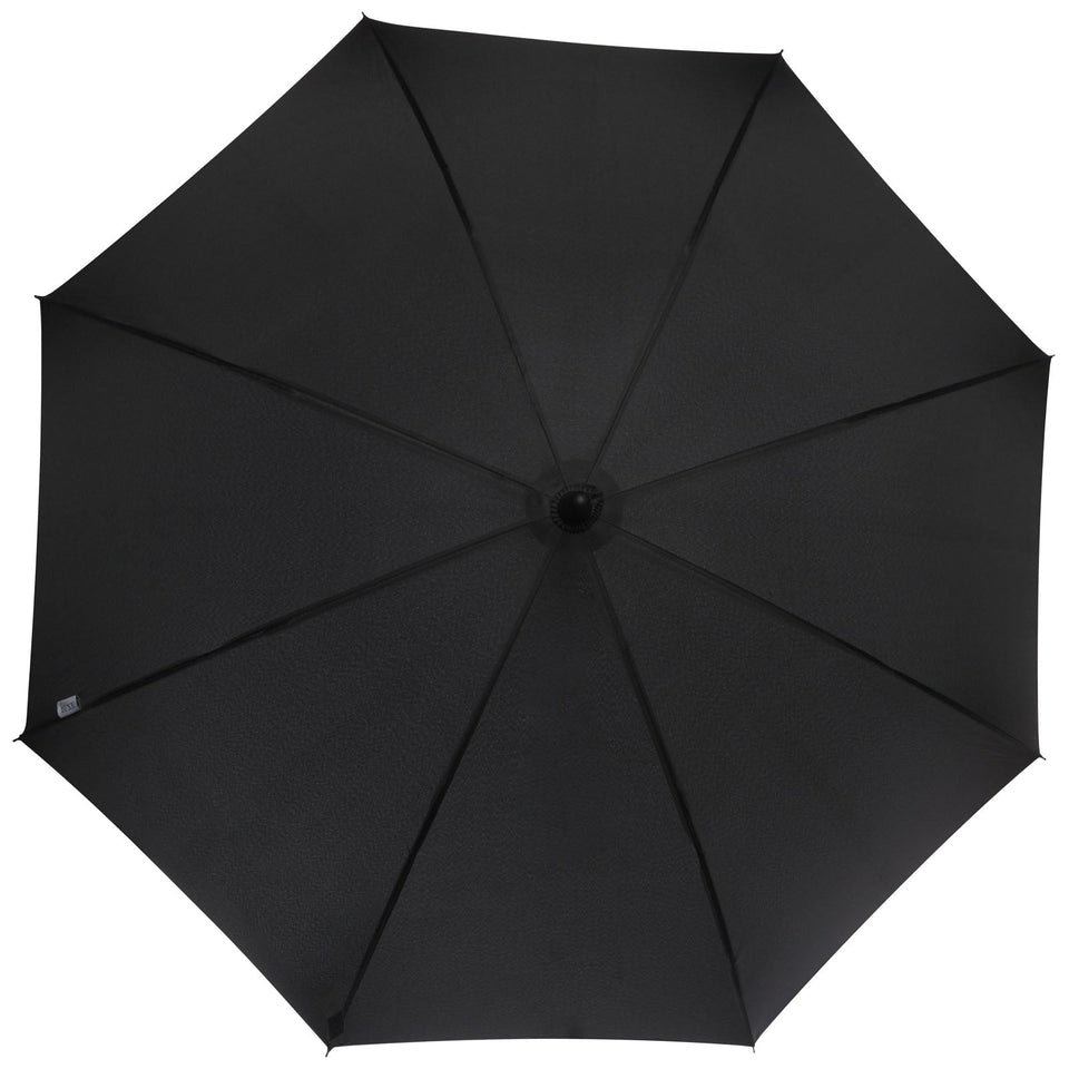Ombrello da 23" con apertura automatica, finitura carbon look e impugnatura arcuata Fontana personalizzato con logo - Pubblienne