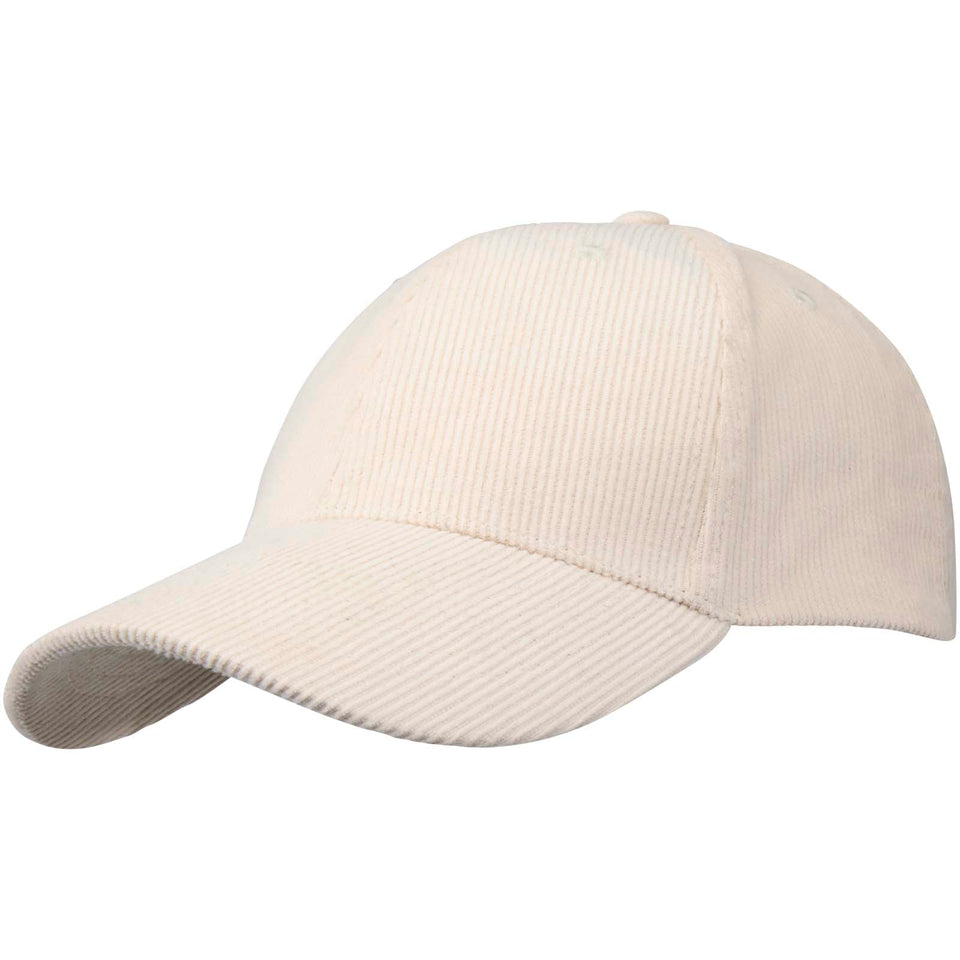 Cappello in velluto a coste a 6 pannelli in tessuto riciclato Hutton personalizzato con logo - Pubblienne