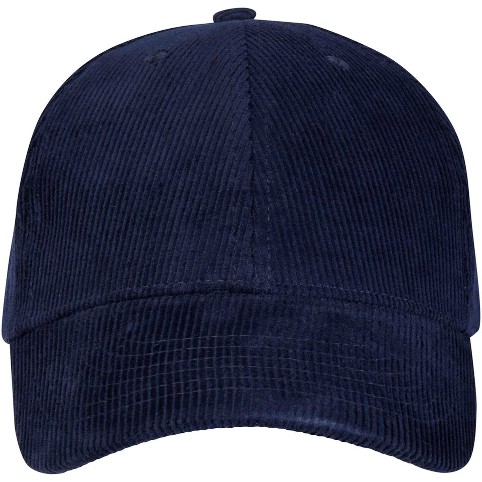 Cappello in velluto a coste a 6 pannelli in tessuto riciclato Hutton personalizzato con logo - Pubblienne