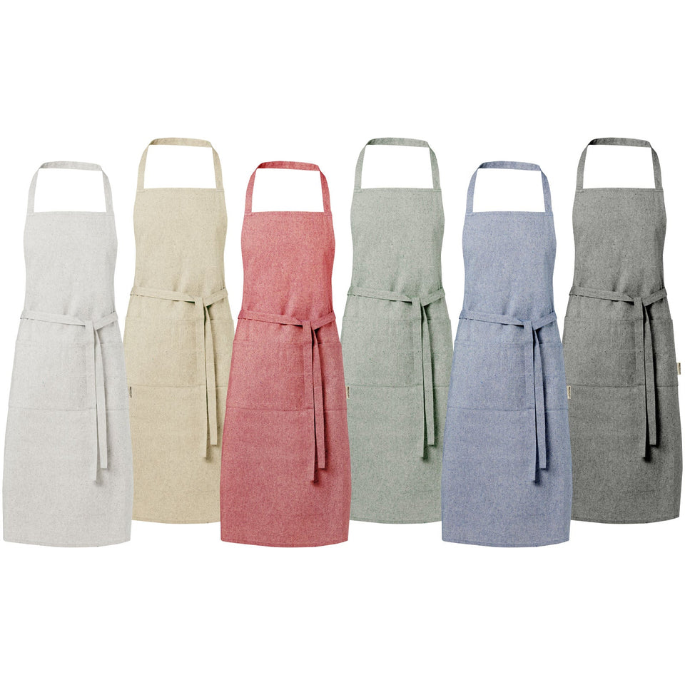 Grembiule in cotone riciclato da 200 g/m² Pheebs personalizzato con logo - Pubblienne