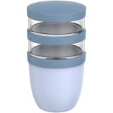 Portavivande composto da 3 pezzi da 500 ml + 2 da 200 ml Mepal Ellipse personalizzato con logo - Pubblienne