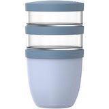 Portavivande composto da 3 pezzi da 500 ml + 2 da 200 ml Mepal Ellipse personalizzato con logo - Pubblienne