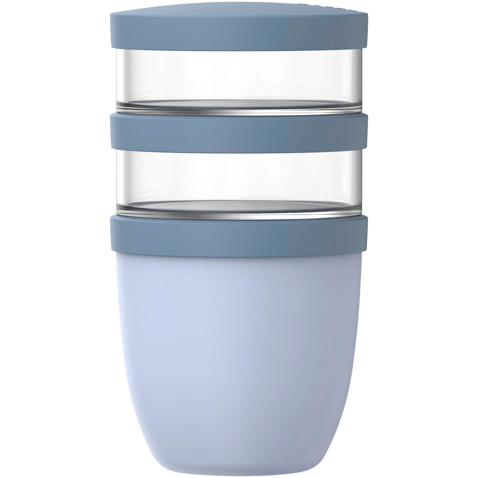 Portavivande composto da 3 pezzi da 500 ml + 2 da 200 ml Mepal Ellipse personalizzato con logo - Pubblienne