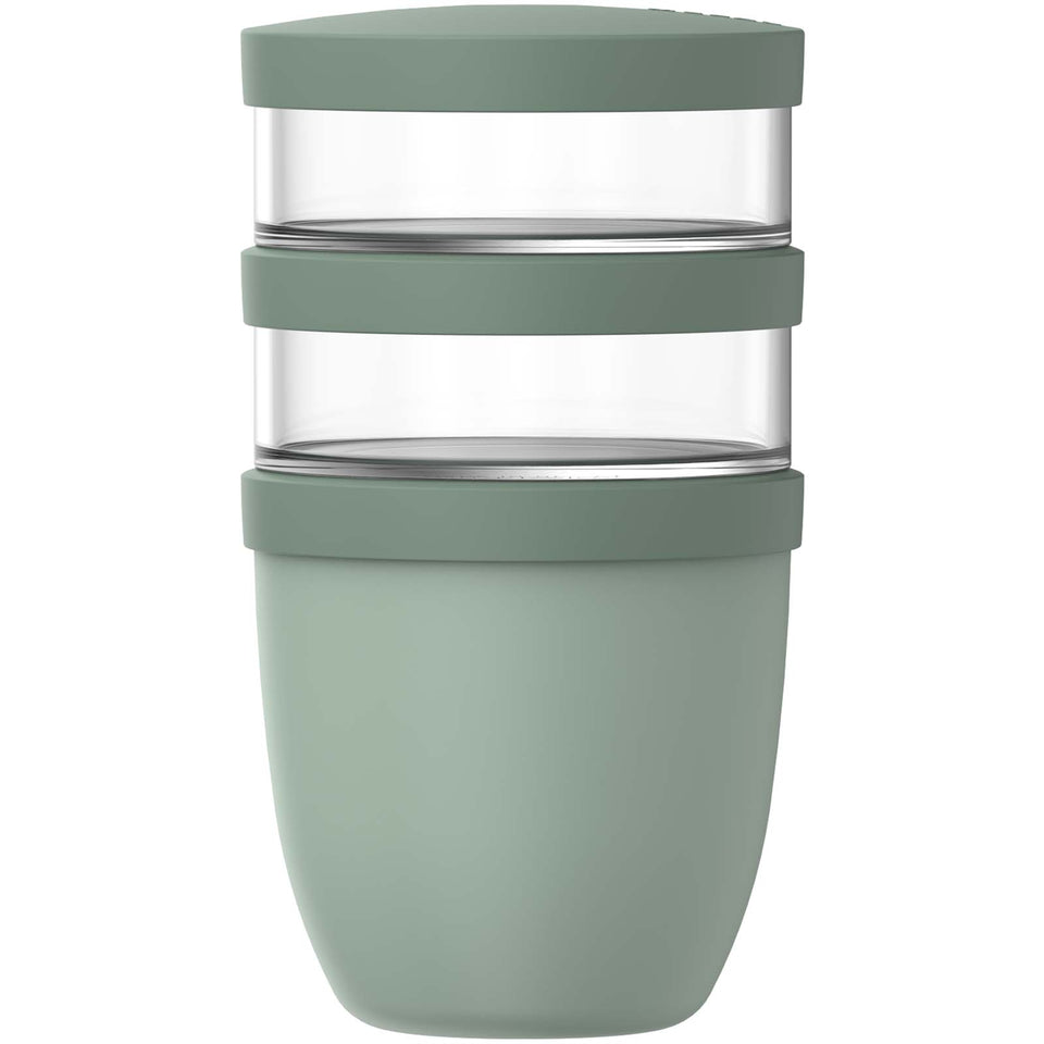 Portavivande composto da 3 pezzi da 500 ml + 2 da 200 ml Mepal Ellipse personalizzato con logo - Pubblienne