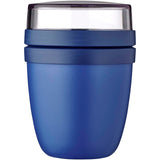 Contenitore porta pranzo Ellisse Mepal Mini da 300 + 120 ml personalizzato con logo - Pubblienne