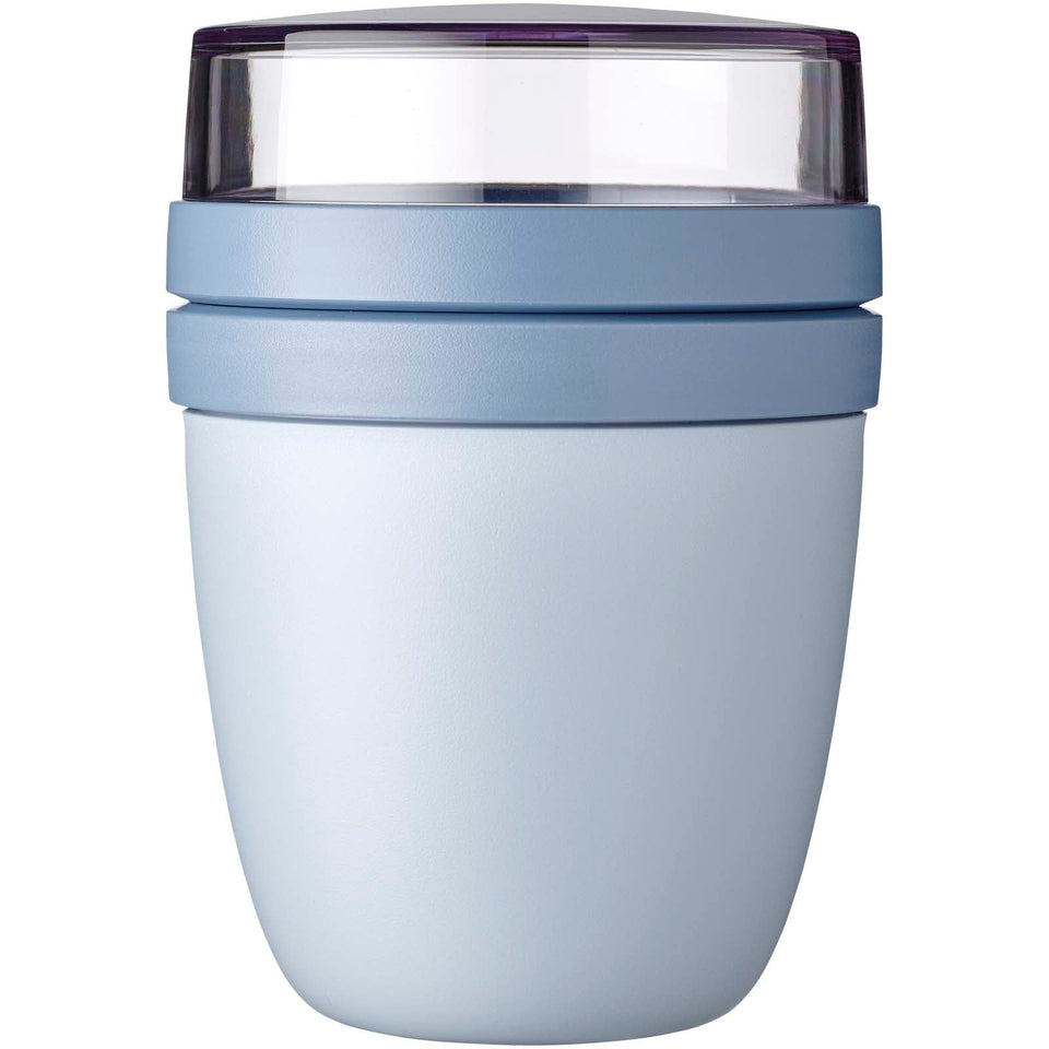 Contenitore porta pranzo Ellisse Mepal Mini da 300 + 120 ml personalizzato con logo - Pubblienne