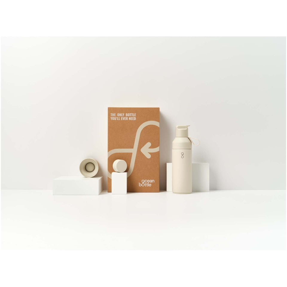 Set regalo 3 in 1 da 500 ml Ocean Bottle personalizzato con logo - Pubblienne