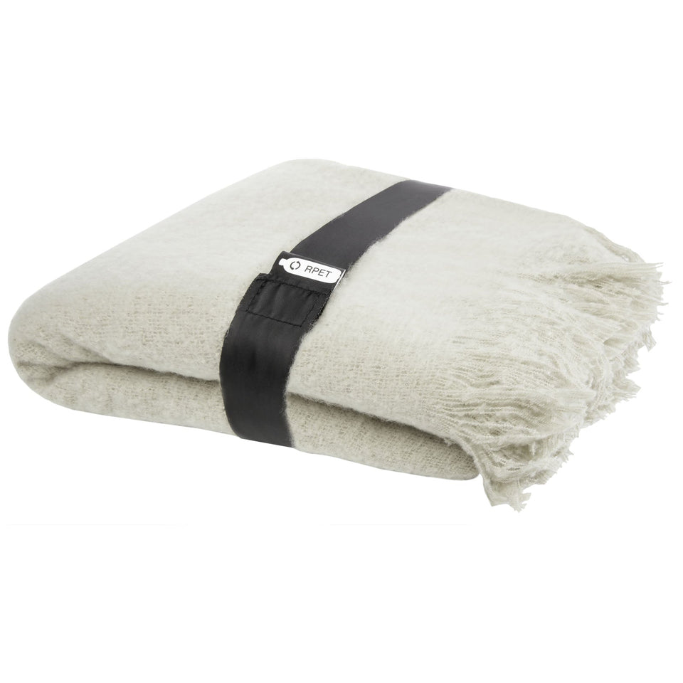 Coperta in RPET certificato GRS Ivy personalizzato con logo - Pubblienne