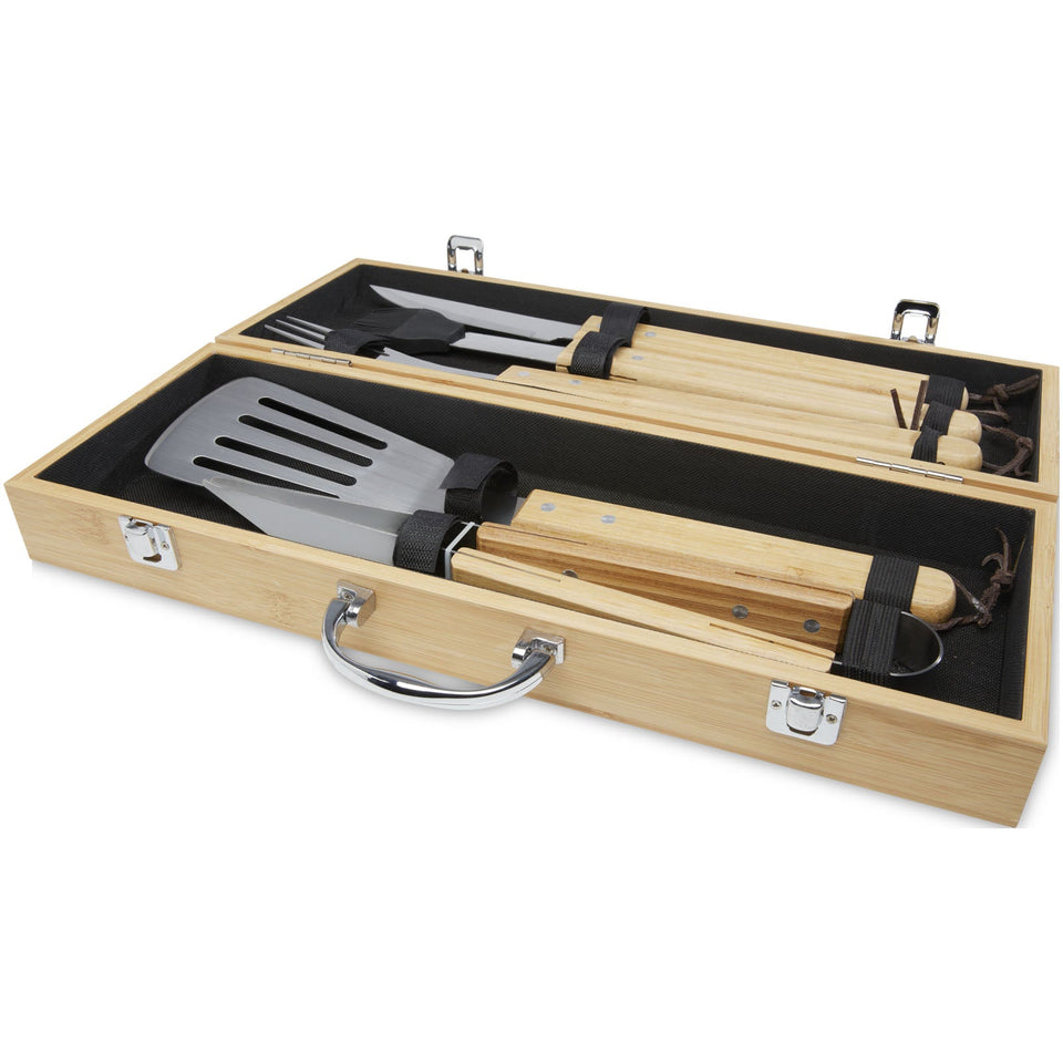 Set BBQ Churras da 5 pezzi personalizzato con logo - Pubblienne