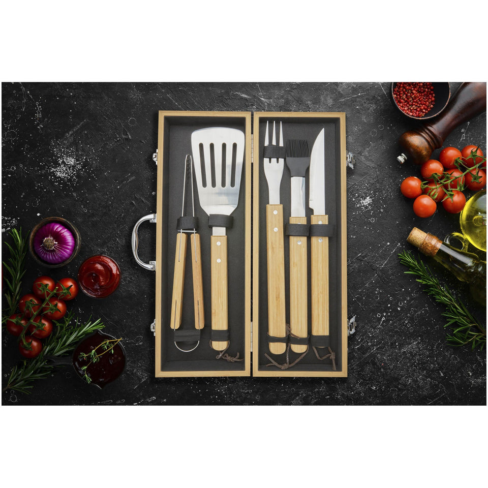 Set BBQ Churras da 5 pezzi personalizzato con logo - Pubblienne