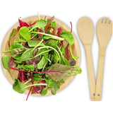 Ciotola e utensili Argulls in bambù per insalata personalizzato con logo - Pubblienne
