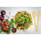 Ciotola e utensili Argulls in bambù per insalata personalizzato con logo - Pubblienne