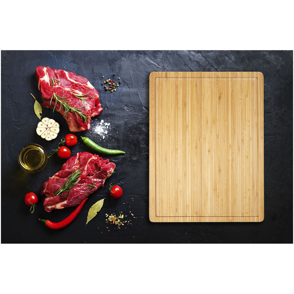 Tagliere per carne Fet in bambù personalizzato con logo - Pubblienne