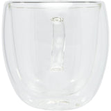 Set di 2 tazze in vetro a doppia parete da 250 ml con sottobicchiere in bambù Manti personalizzato con logo - Pubblienne