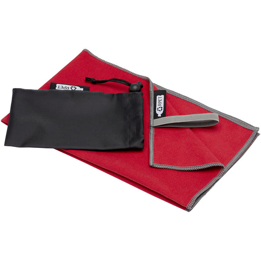 Asciugamano ultraleggero ad asciugatura rapida certificato GRS 30 x 50 cm Pieter personalizzato con logo - Pubblienne