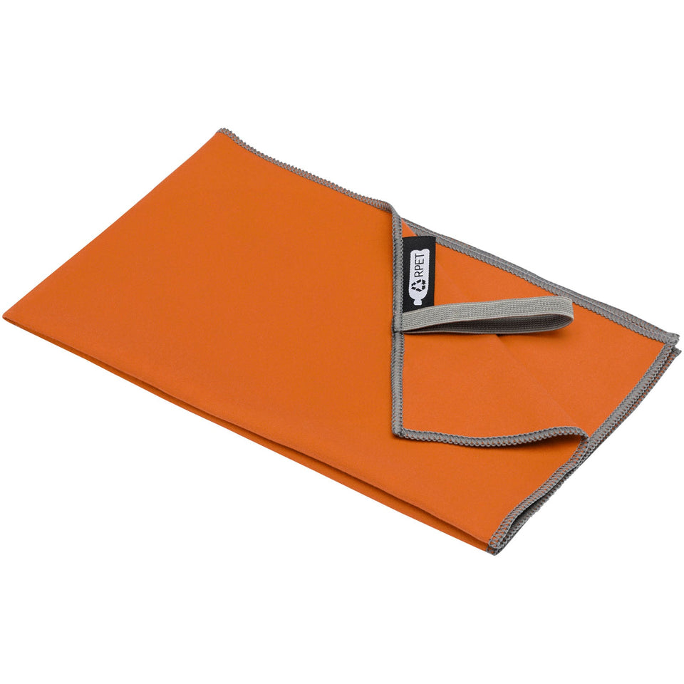 Asciugamano ultraleggero ad asciugatura rapida certificato GRS 30 x 50 cm Pieter personalizzato con logo - Pubblienne