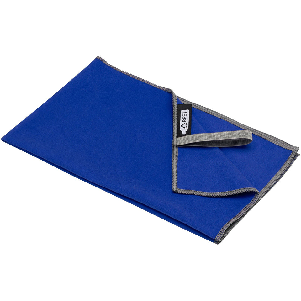 Asciugamano ultraleggero ad asciugatura rapida certificato GRS 30 x 50 cm Pieter personalizzato con logo - Pubblienne