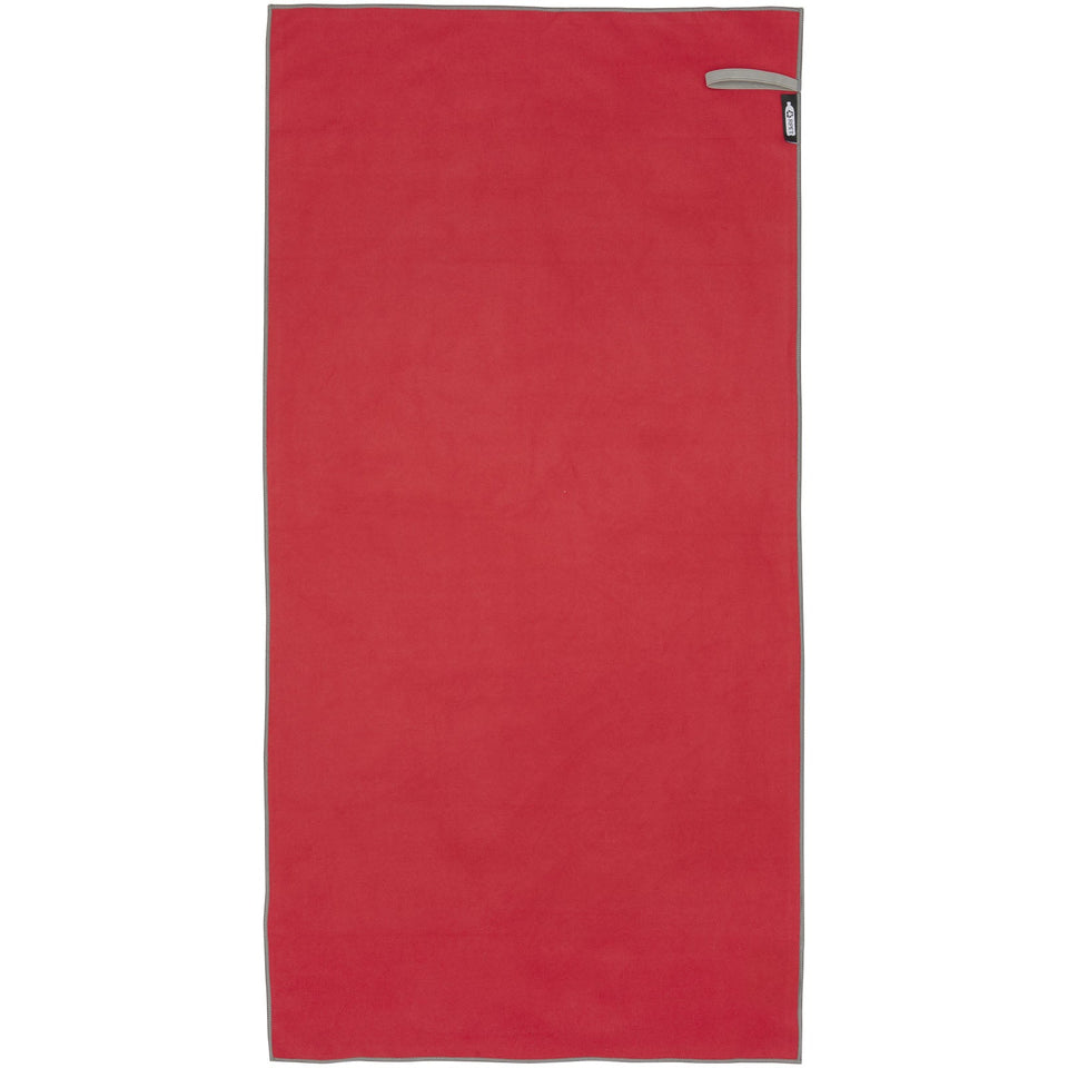 Asciugamano ultraleggero ad asciugatura rapida certificato GRS 50 x 100 cm Pieter personalizzato con logo - Pubblienne