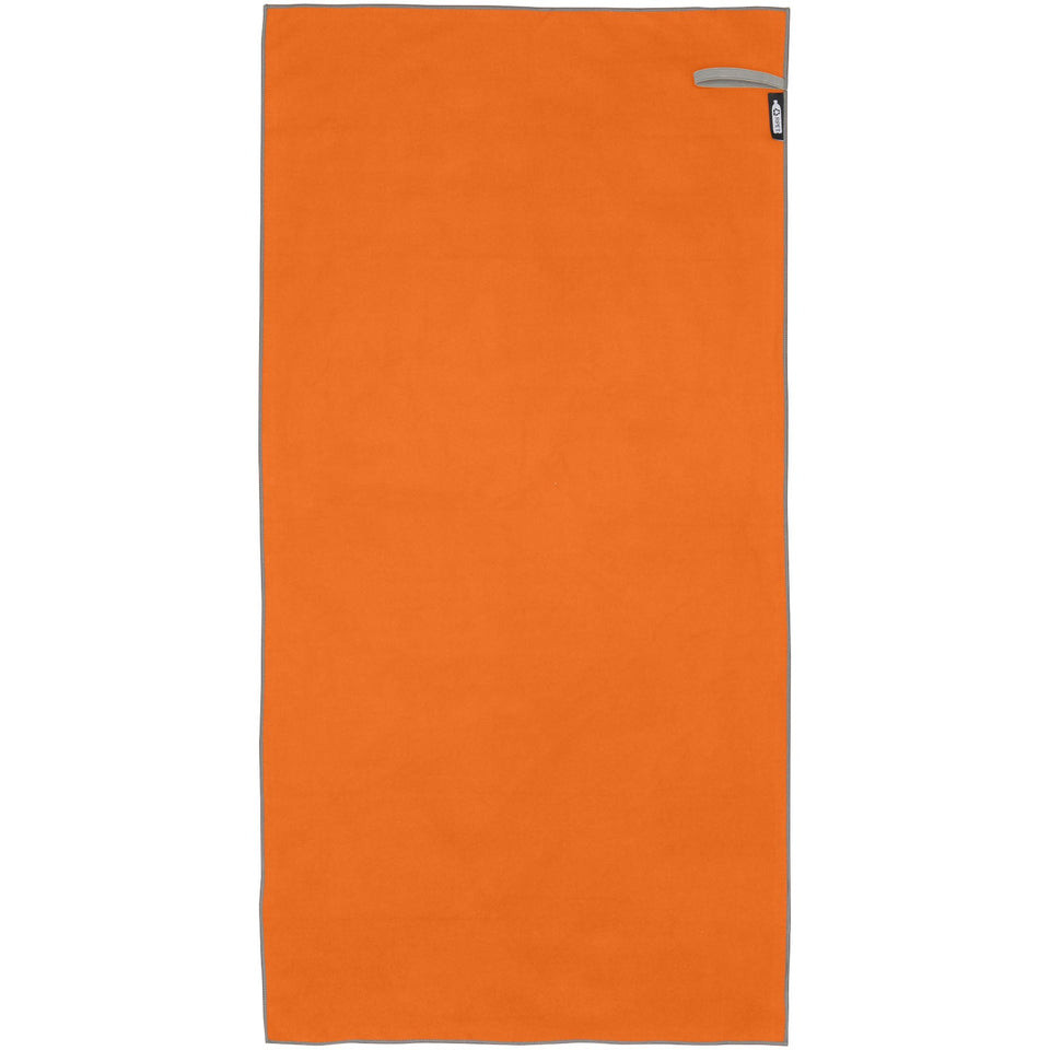Asciugamano ultraleggero ad asciugatura rapida certificato GRS 50 x 100 cm Pieter personalizzato con logo - Pubblienne