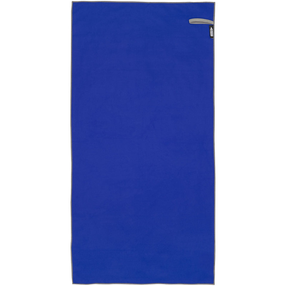 Asciugamano ultraleggero ad asciugatura rapida certificato GRS 50 x 100 cm Pieter personalizzato con logo - Pubblienne
