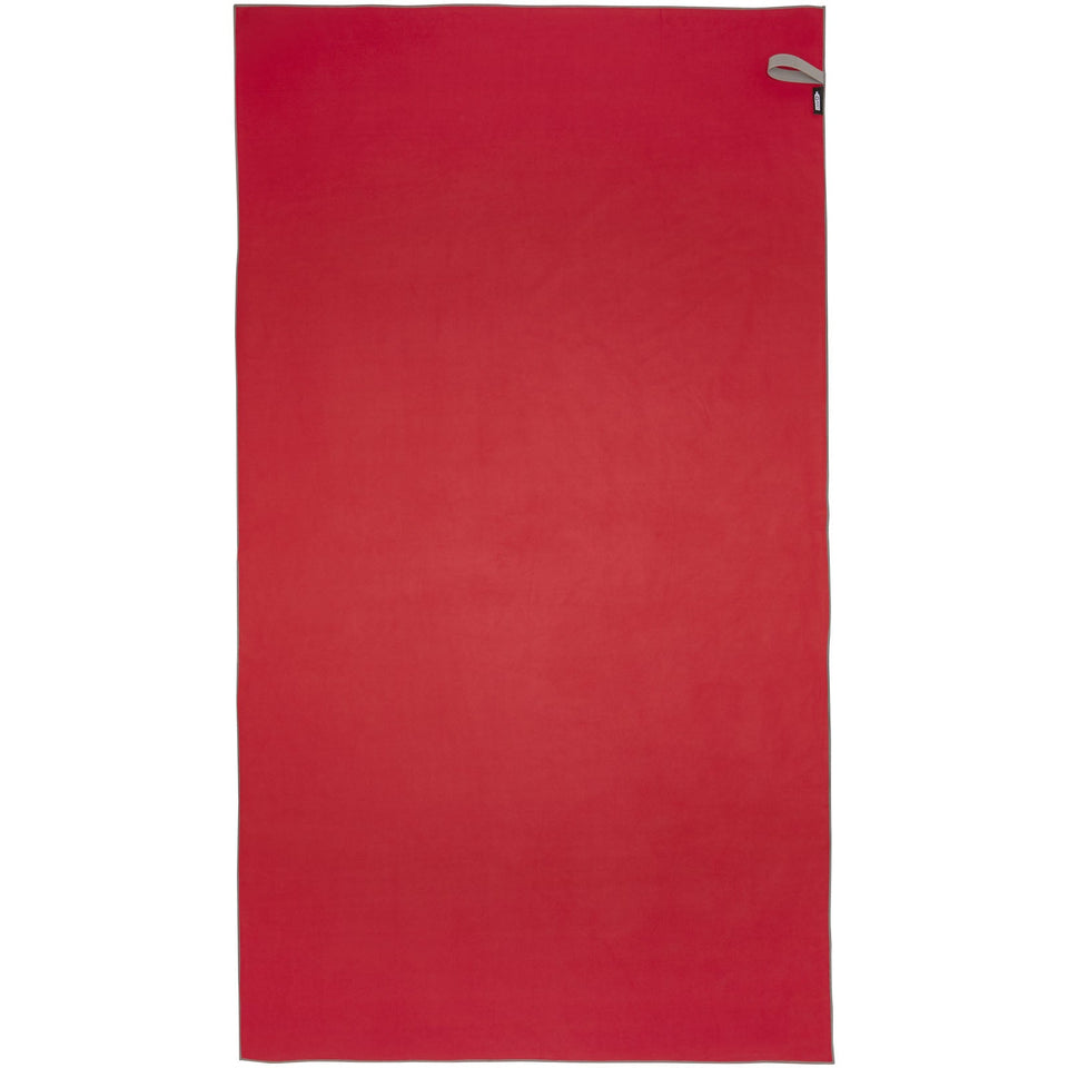 Asciugamano ultraleggero ad asciugatura rapida certificato GRS 100 x 180 cm Pieter personalizzato con logo - Pubblienne
