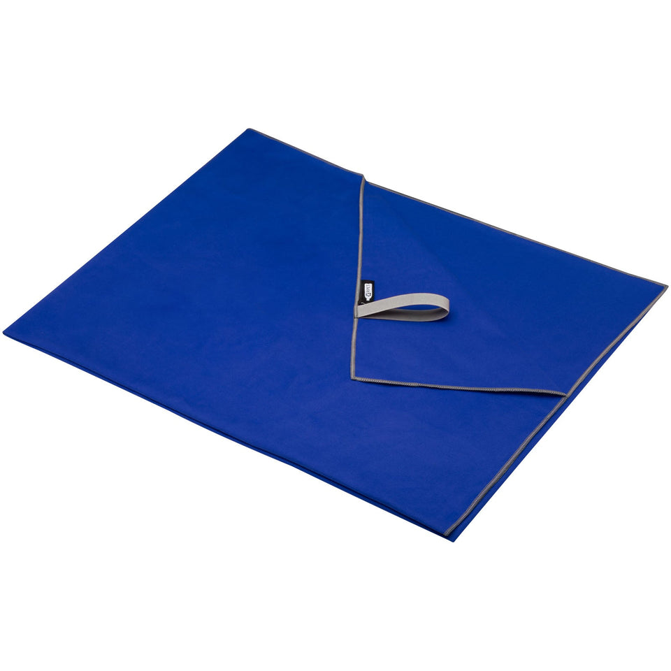 Asciugamano ultraleggero ad asciugatura rapida certificato GRS 100 x 180 cm Pieter personalizzato con logo - Pubblienne