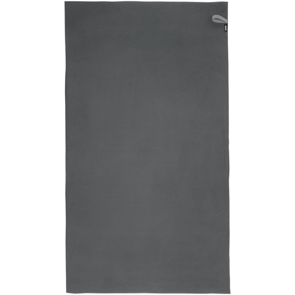 Asciugamano ultraleggero ad asciugatura rapida certificato GRS 100 x 180 cm Pieter personalizzato con logo - Pubblienne