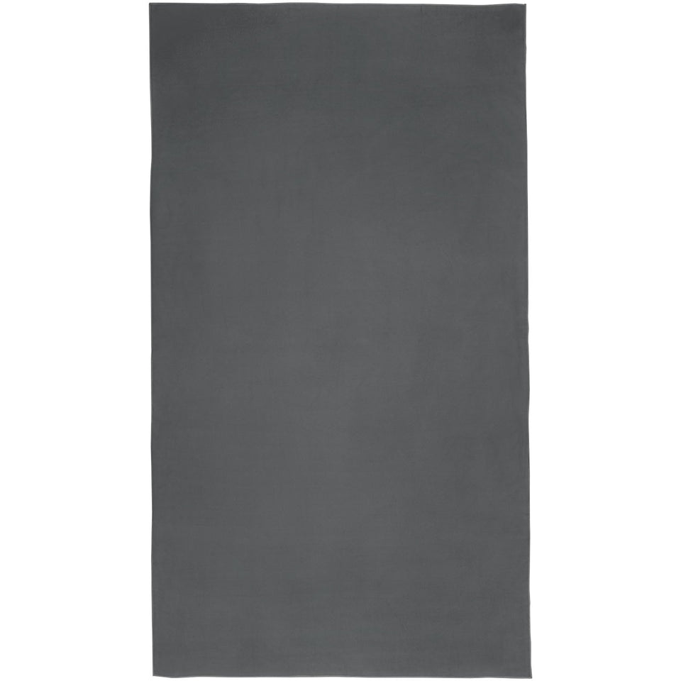 Asciugamano ultraleggero ad asciugatura rapida certificato GRS 100 x 180 cm Pieter personalizzato con logo - Pubblienne