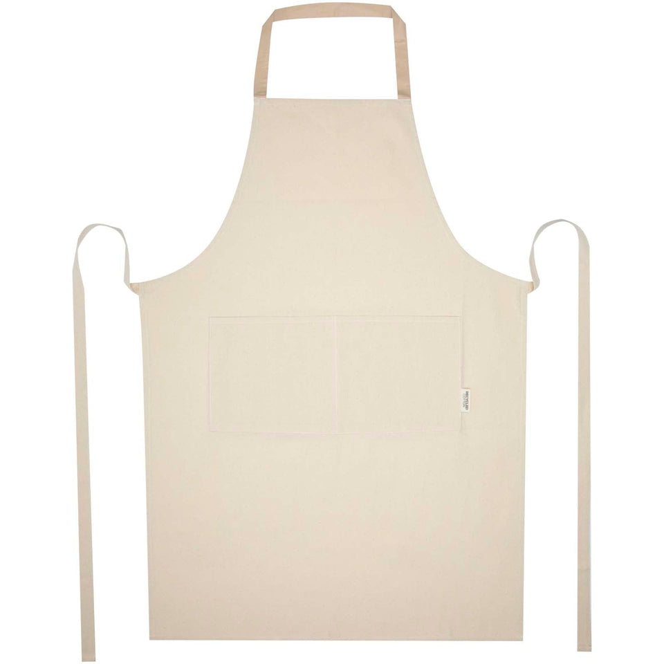 Grembiule in cotone riciclato da 200 g/m² Nia personalizzato con logo - Pubblienne