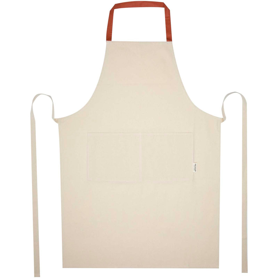 Grembiule in cotone riciclato da 200 g/m² Nia personalizzato con logo - Pubblienne