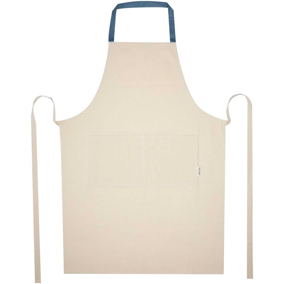 Grembiule in cotone riciclato da 200 g/m² Nia personalizzato con logo - Pubblienne