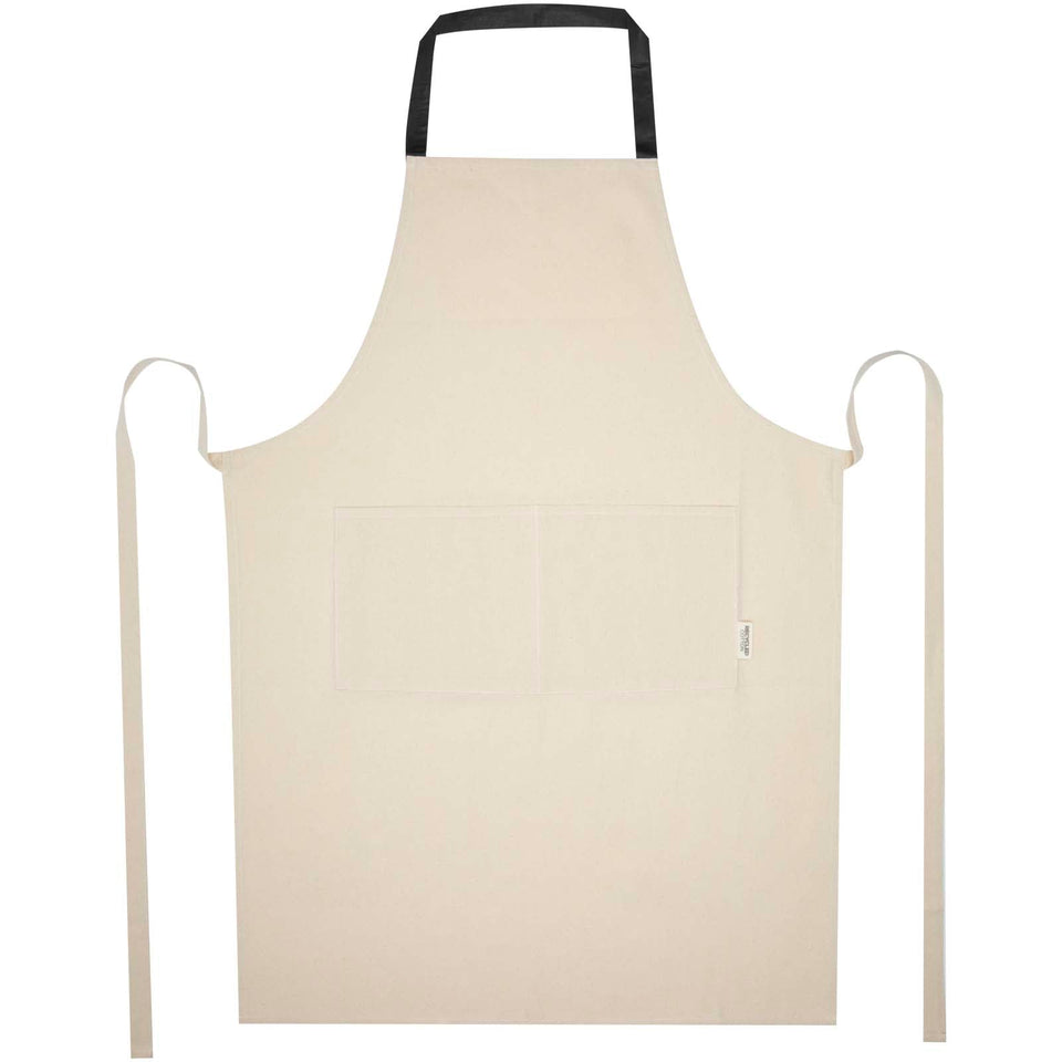 Grembiule in cotone riciclato da 200 g/m² Nia personalizzato con logo - Pubblienne