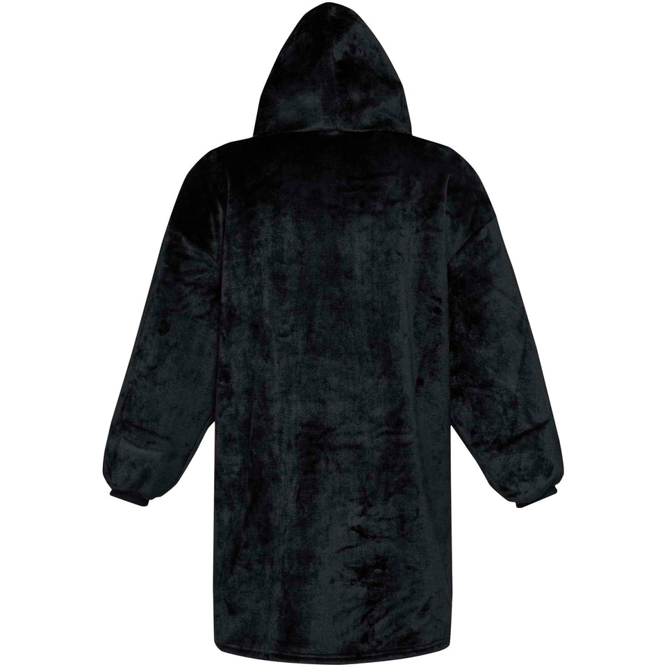 Coperta con cappuccio in tessuto certificato GRS Denali personalizzato con logo - Pubblienne